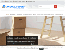 Tablet Screenshot of mudanzasmundivan.com